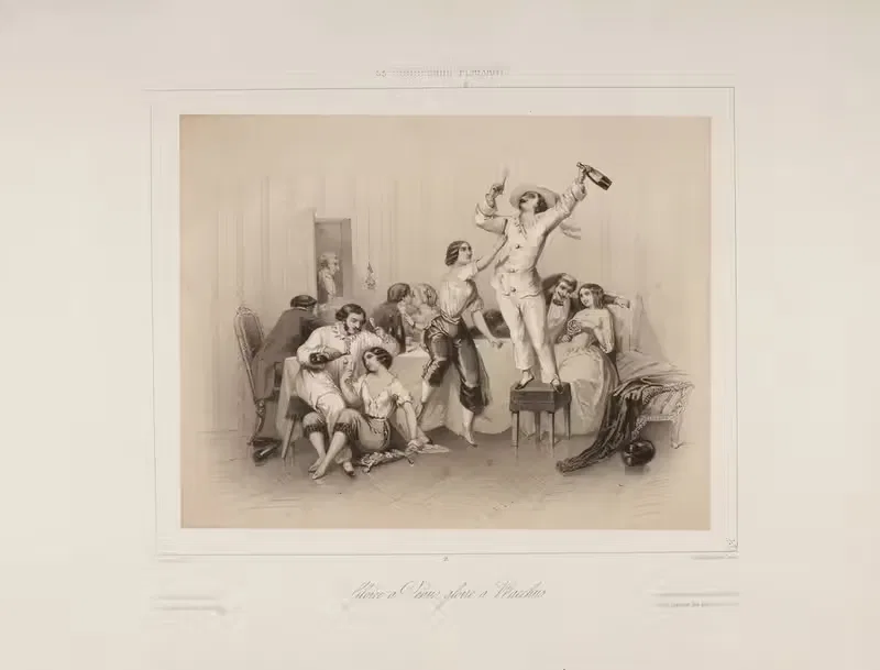 Слава Венере, слава Бахусу by Жозеф Бетанье — digital art print download