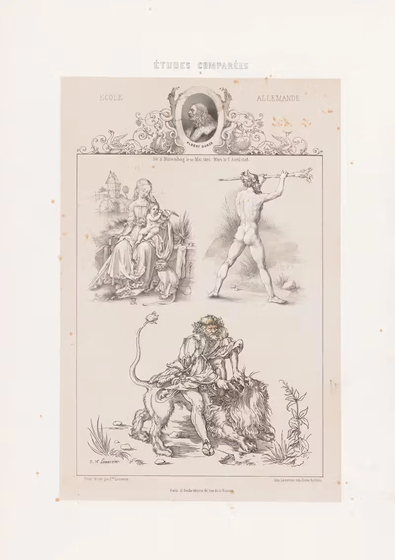 Альбрехт Дюрер – Немецкая школа by Жозеф Роз Лемерсье, 1850 — digital art print download