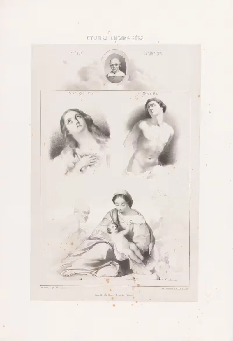 Гвидо Рени – Итальянская школа by Жозеф Роз Лемерсье, 1850 — digital art print download