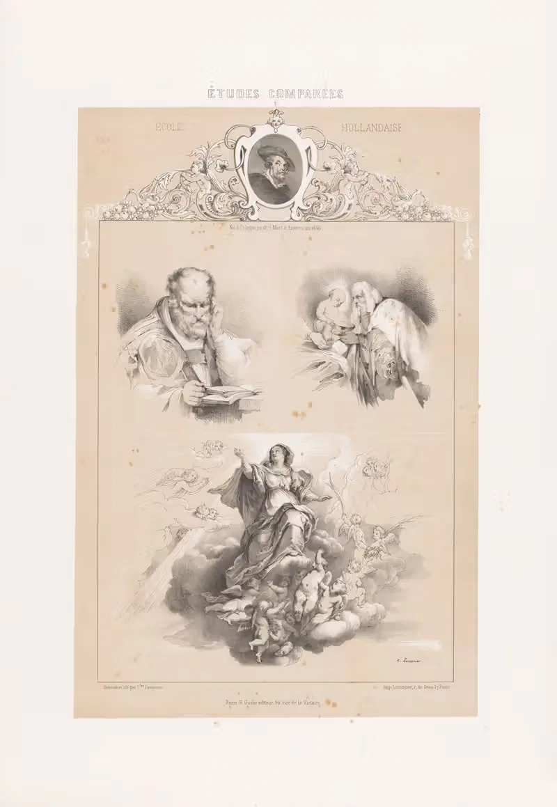 Петер Пауль Рубенс – Голландская школа by Жозеф Роз Лемерсье, 1850 — digital art print download