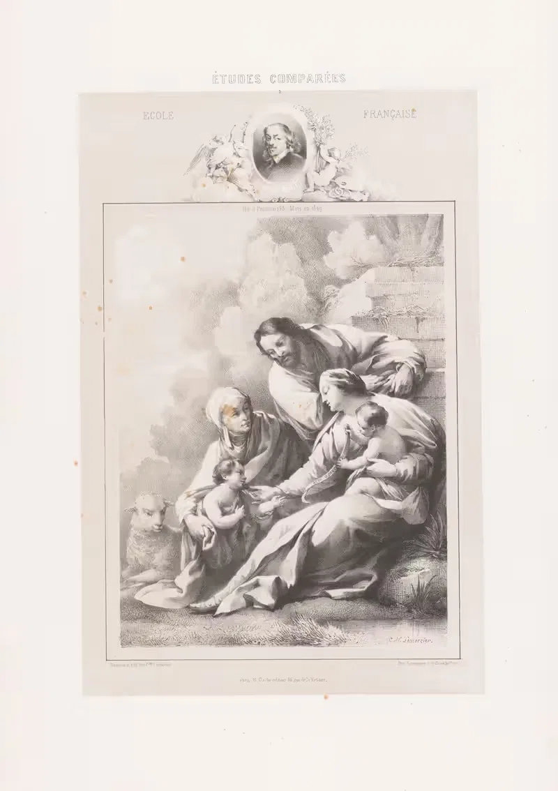 Симон Вуэ – Французская школа by Жозеф Роз Лемерсье, 1850 — digital art print download
