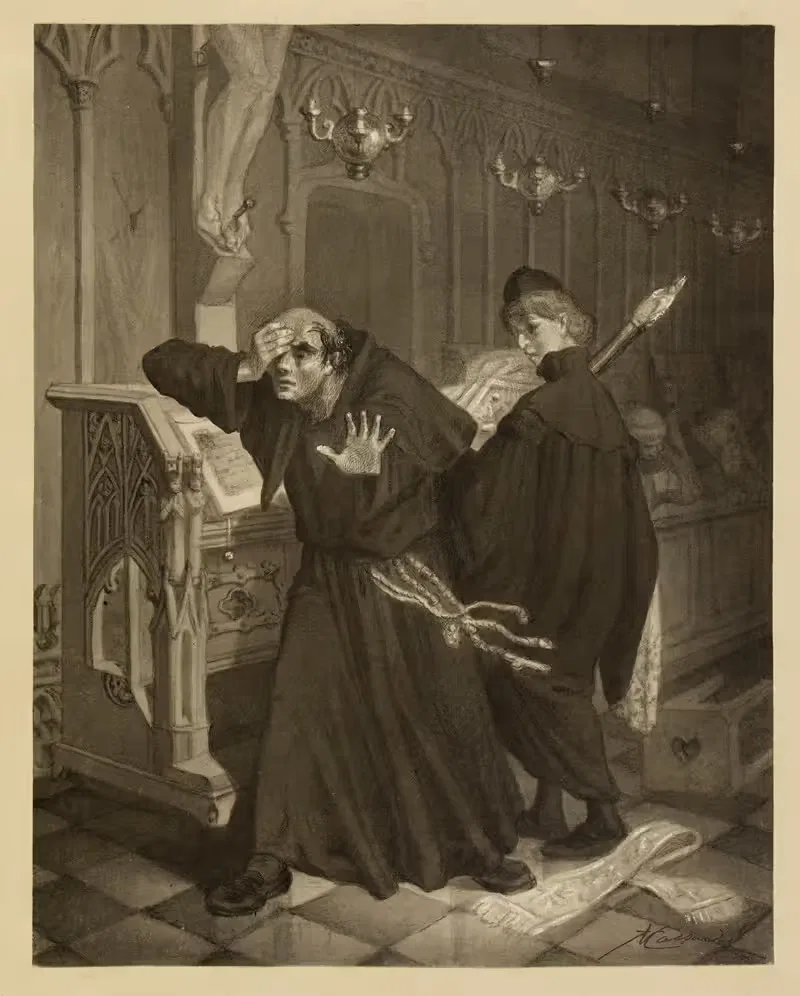 Le Bédeau stupéfait by Victor Masson, 1868 — digital art print download