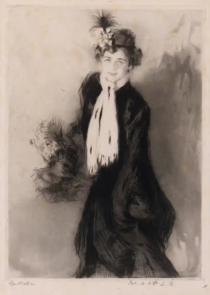 Мадемуазель Л.Б. by Эдгар Шахин, 1905 — digital art print download