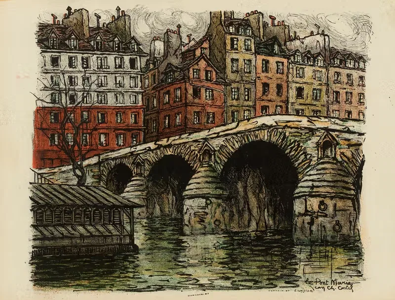 Мост Марии by Жан-Шарль Контель, 1921 — digital art print download