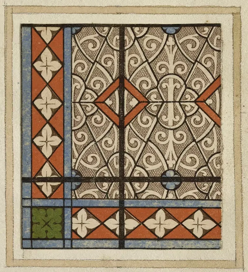 Détail de fenêtre à vitraux — Laurent Gsell