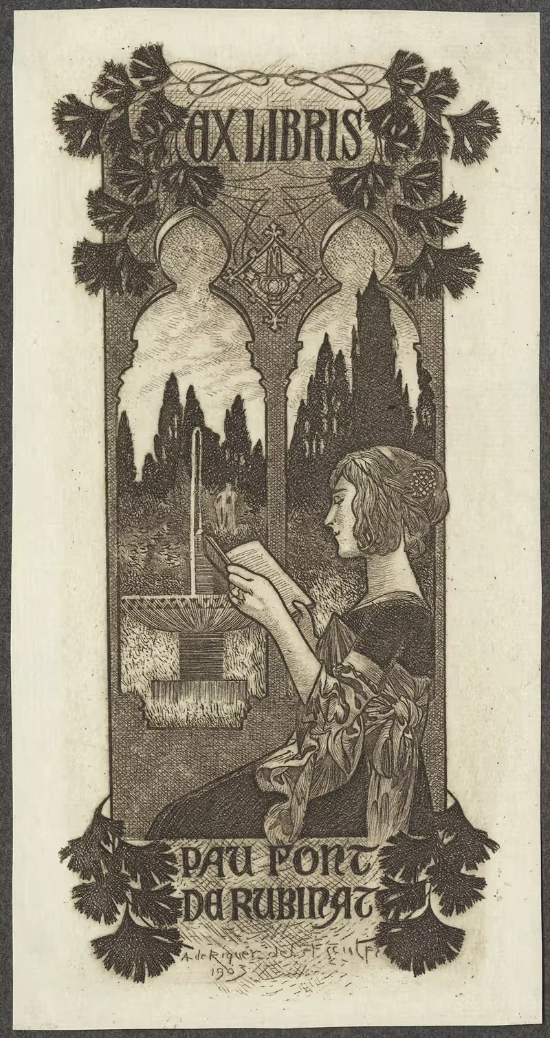 Пау Фонт де Рубина by Александр де Рикер, 1903 — digital art print download