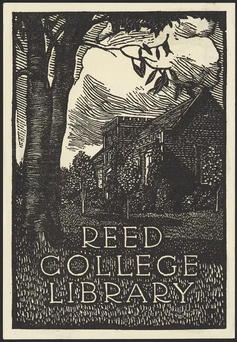 Reed College Library by Anonymous — digital art print download