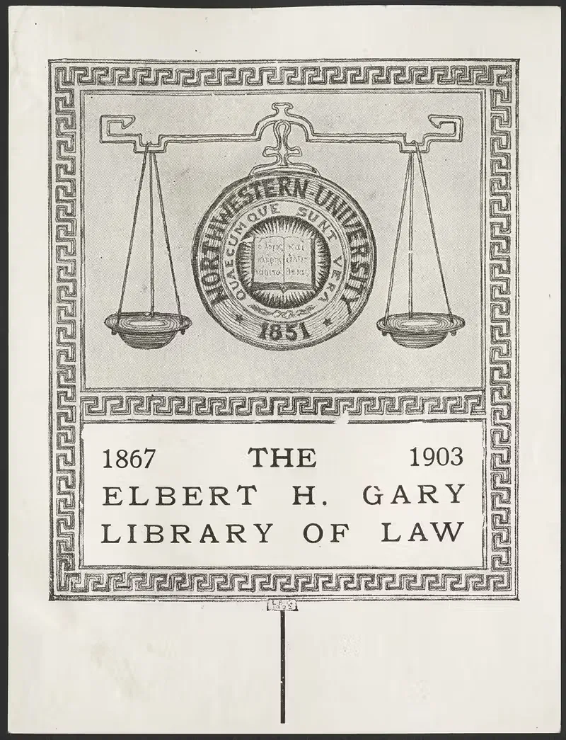 The Elbert H. Gary Library Of Law — Anonymous