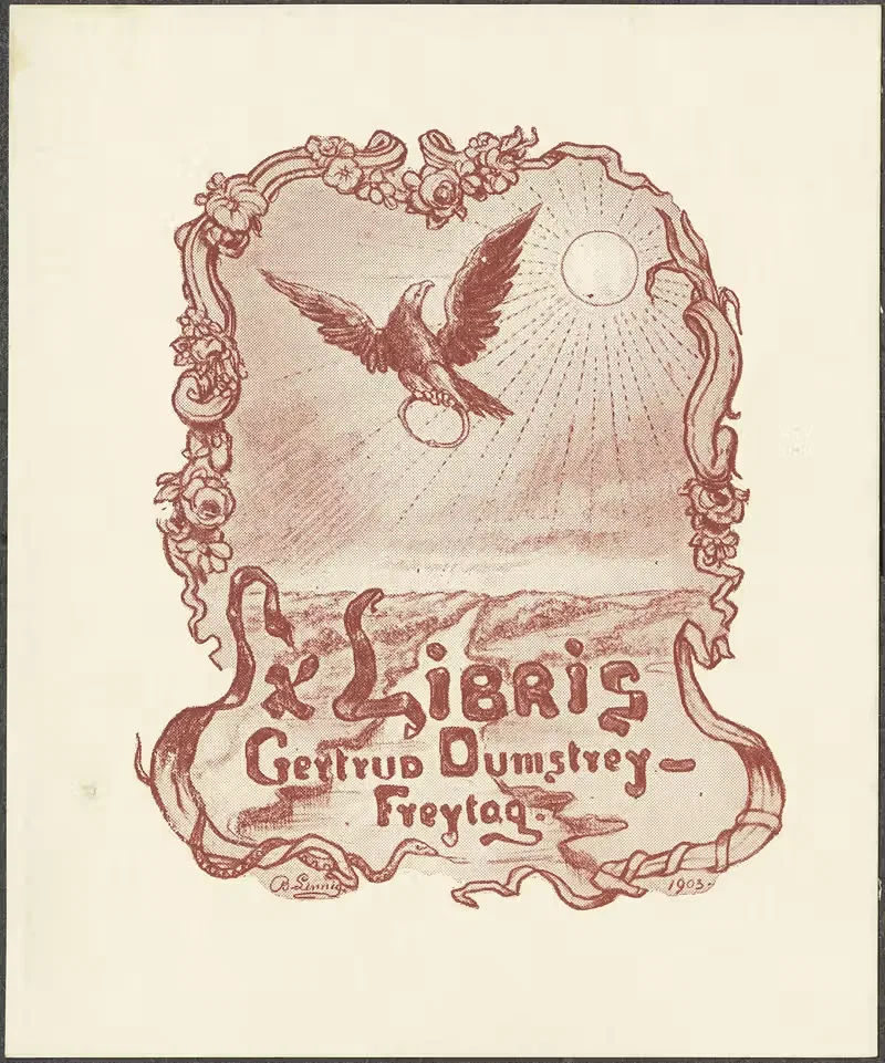 Гертруд Думстрей-Фрейтаг by Бернар Линнинг, 1903 — digital art print download
