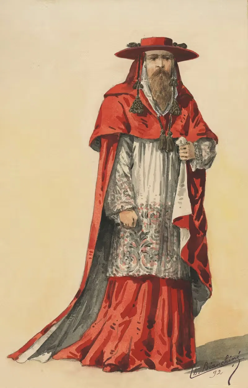 Исторические костюмы Пл.49 by Шарль Бьянкини, 1892 — digital art print download