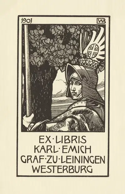 Karl Emich, Grafin Zu Leiningen-Westerburg by Georg Otto, 1900 — digital art print download