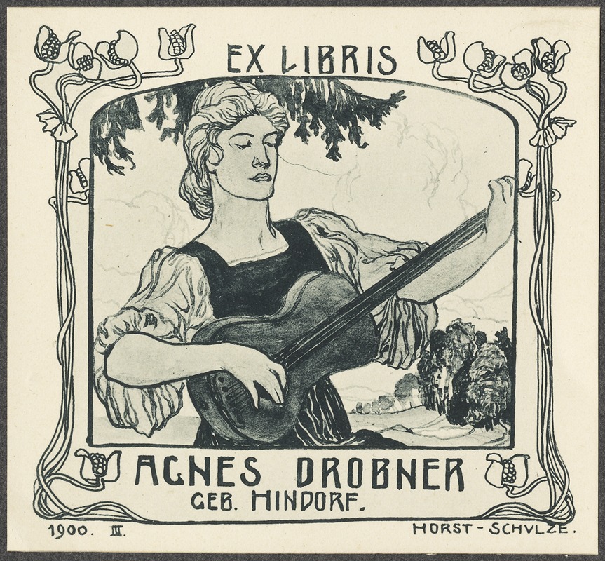 Агнес Дробнер by Пауль Хорст-Шульце, 1900 — digital art print download