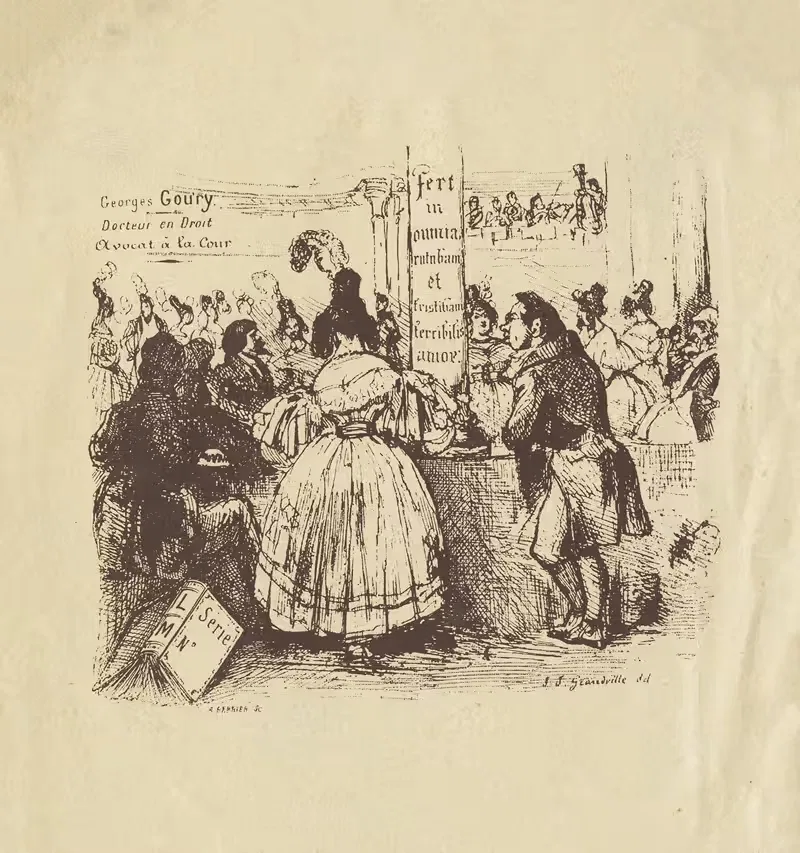 Georges Goury by J. J. Grandville — digital art print download
