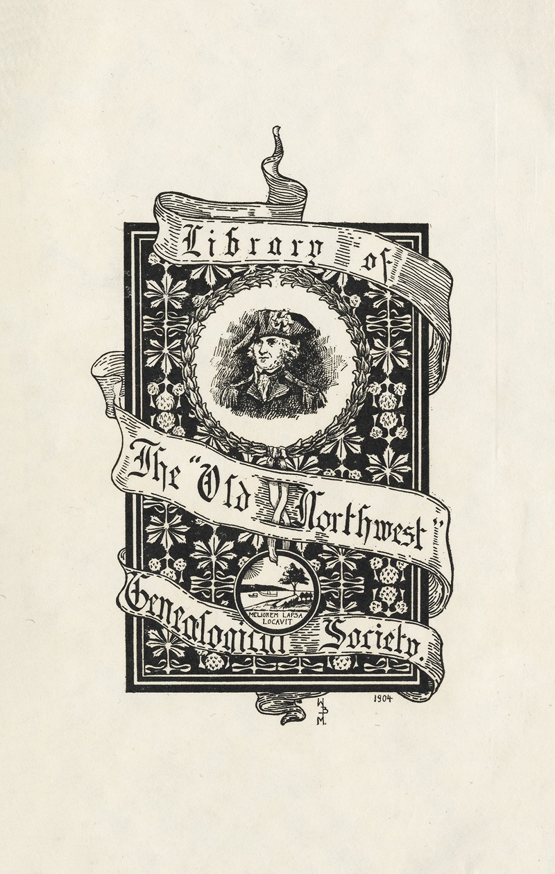 Old Northwest Genealogical Society by Winifred Brent Mackenzie, 1904 — digital art print download