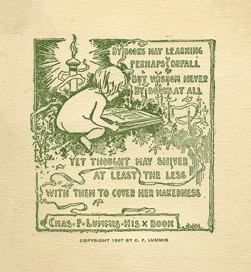 Charles Fletcher Lummis by Wachtel, 1897 — digital art print download