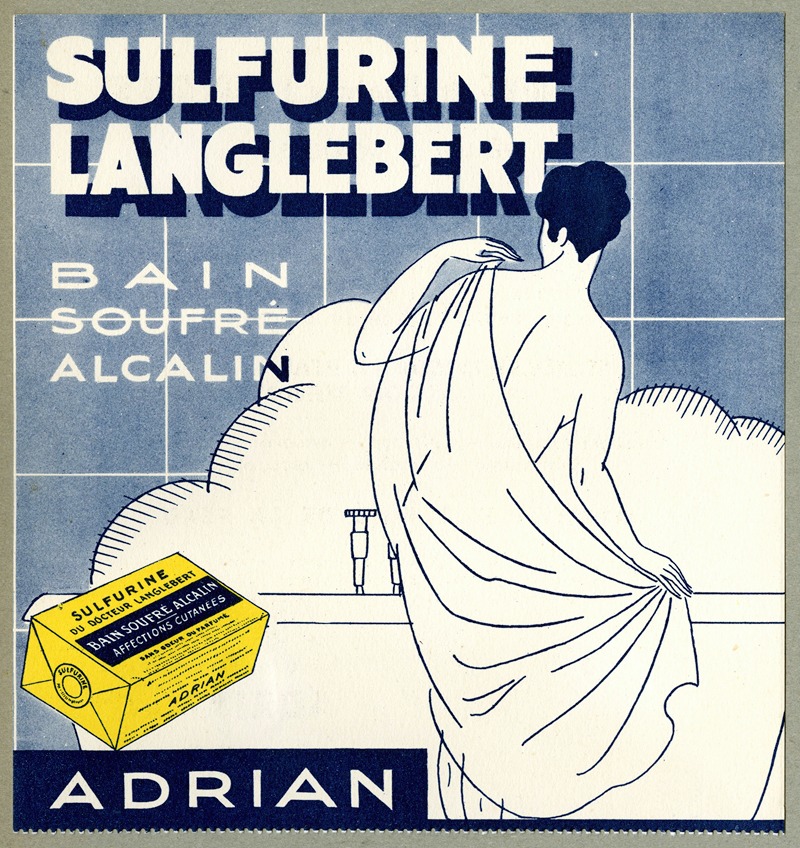 Sulfurine Langlebert by Адриан и Си, 1910-1950 — digital art print download