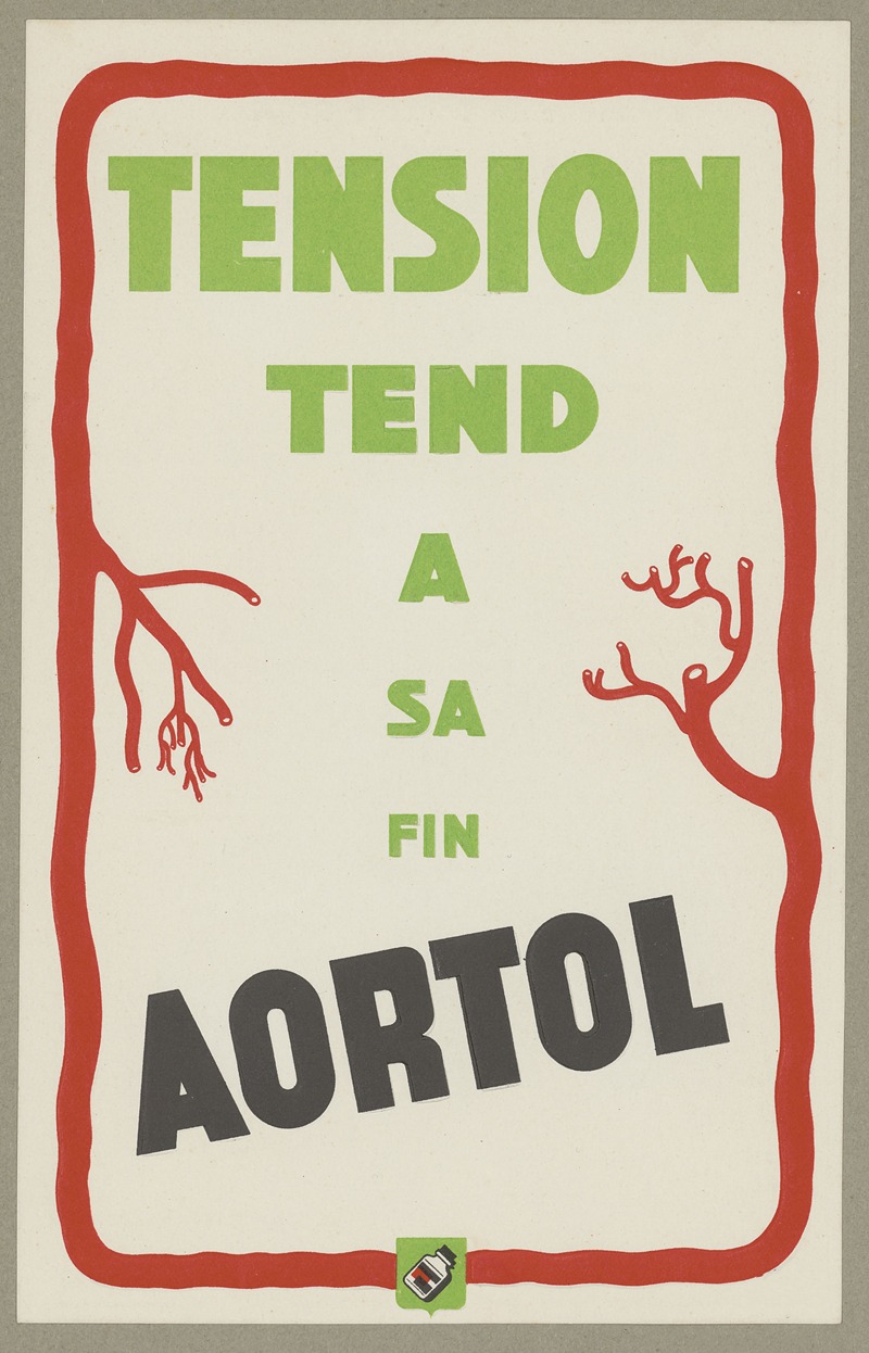 Aortol ; tension tend à sa fin by Аноним, 1910-1950 — digital art print download