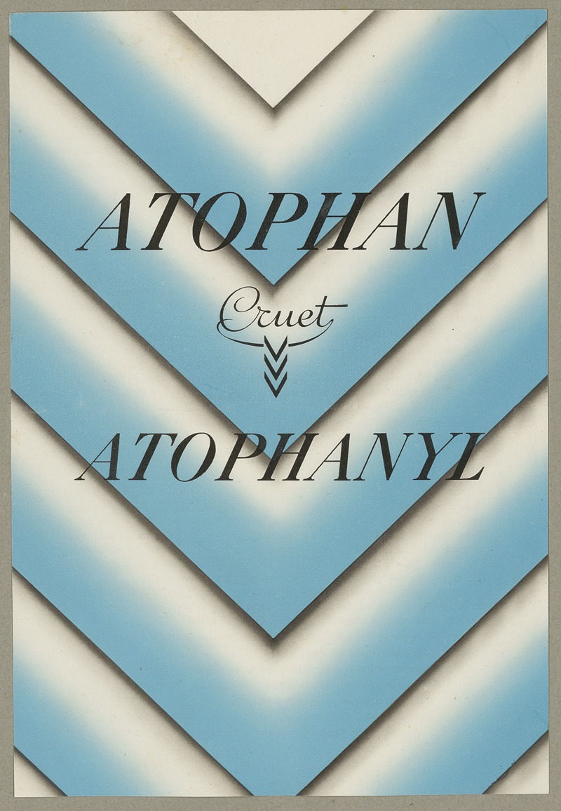 Atophan Cruet Atophanyl by Аноним, 1910-1950 — digital art print download