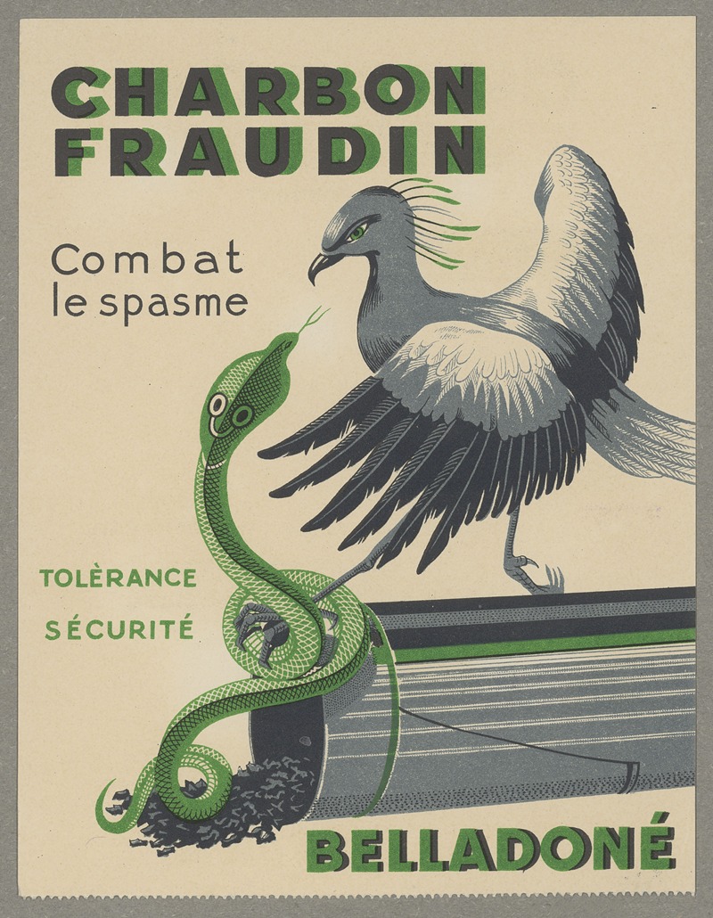 Charbon Fraudin by Аноним, 1910-1950 — digital art print download