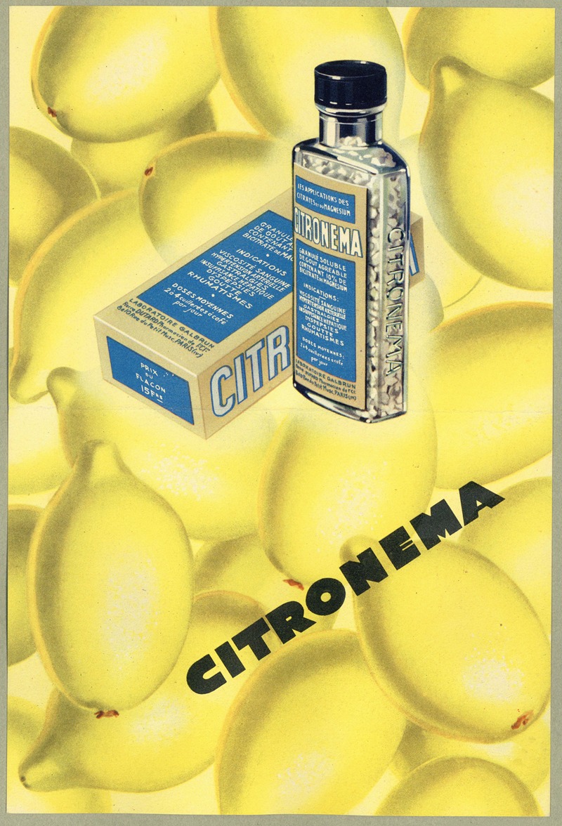 Citronema by Аноним, 1910-1950 — digital art print download