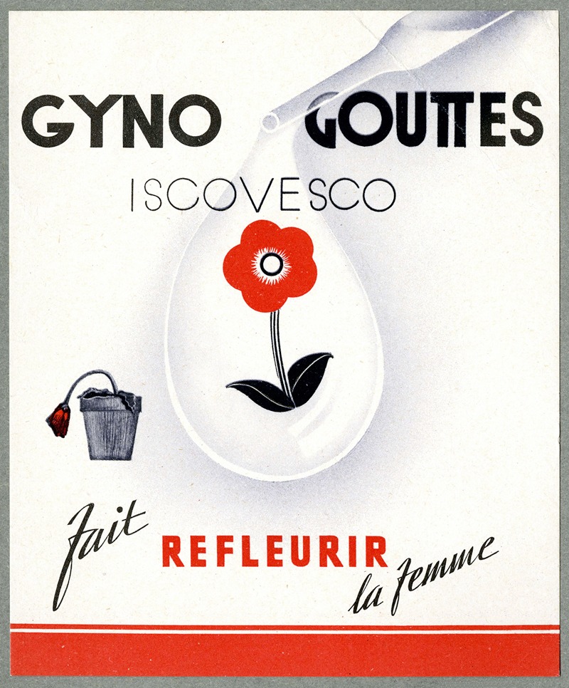 Gyno gouttes by Аноним, 1910-1950 — digital art print download