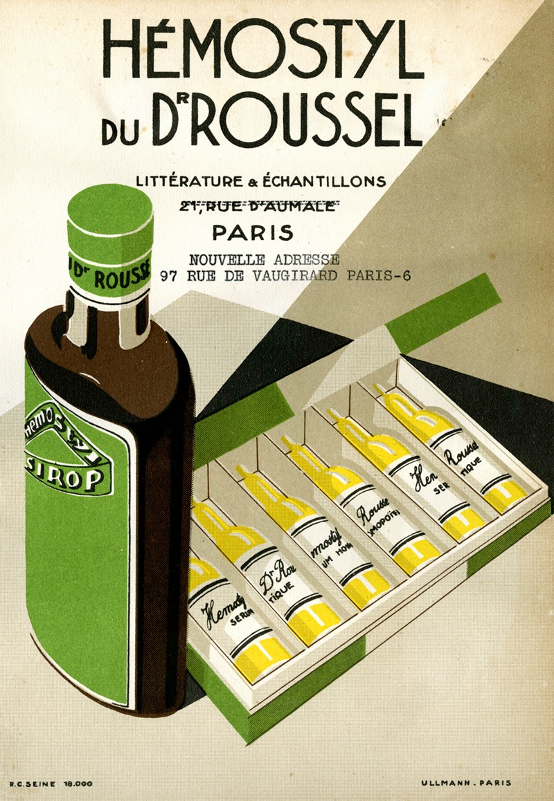 Hemostyl du Dr Roussel by Аноним, 1910-1950 — digital art print download