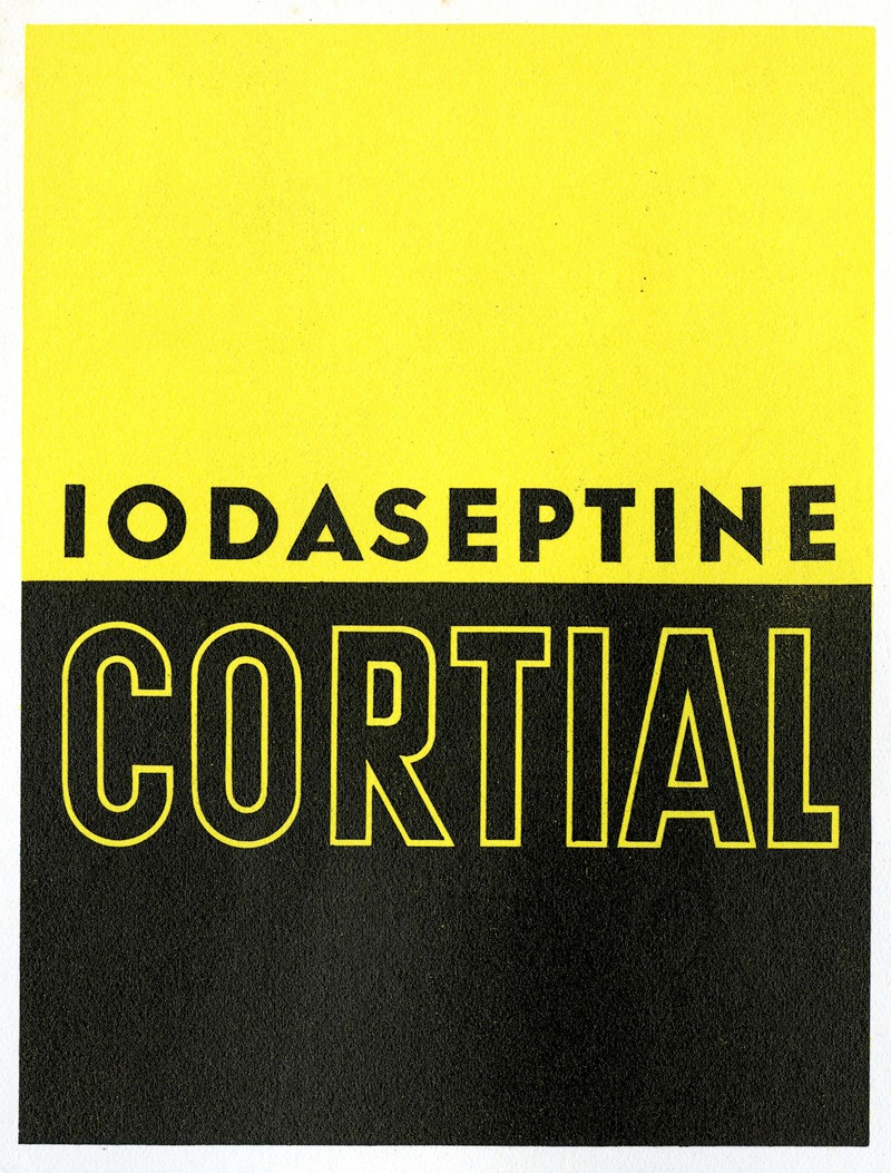 Iodaseptine Cortial by Аноним, 1910-1950 — digital art print download