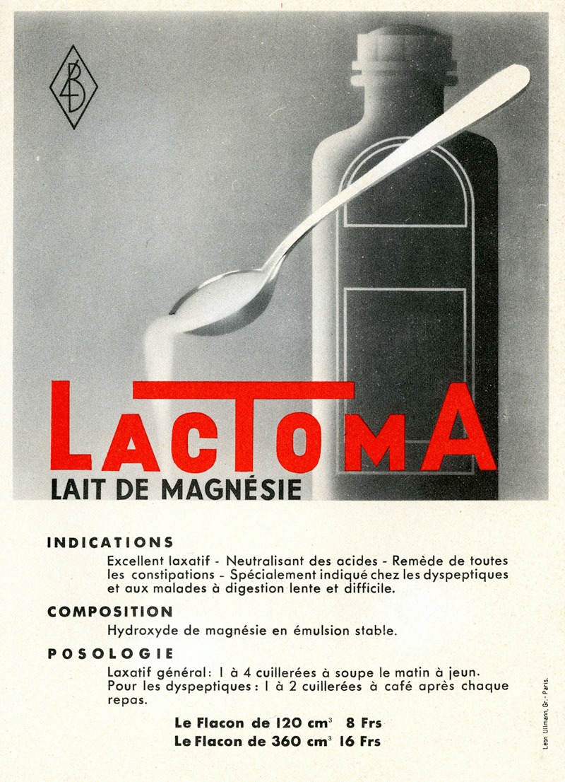 Lactoma by Anonymous, 1910-1950 — digital art print download