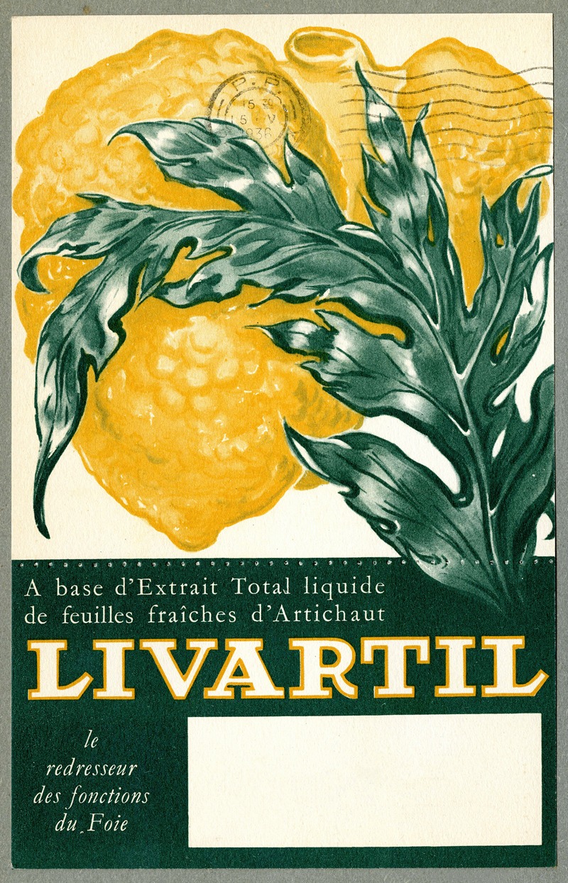 Livartil by Аноним, 1936 — digital art print download