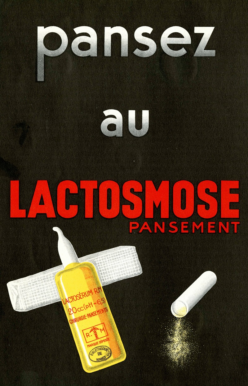 Pansez au Lactomose by Аноним, 1910-1950 — digital art print download