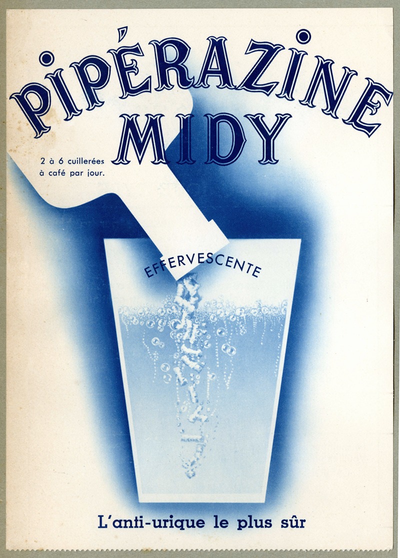 Pipérazine Midy by Аноним, 1910-1950 — digital art print download
