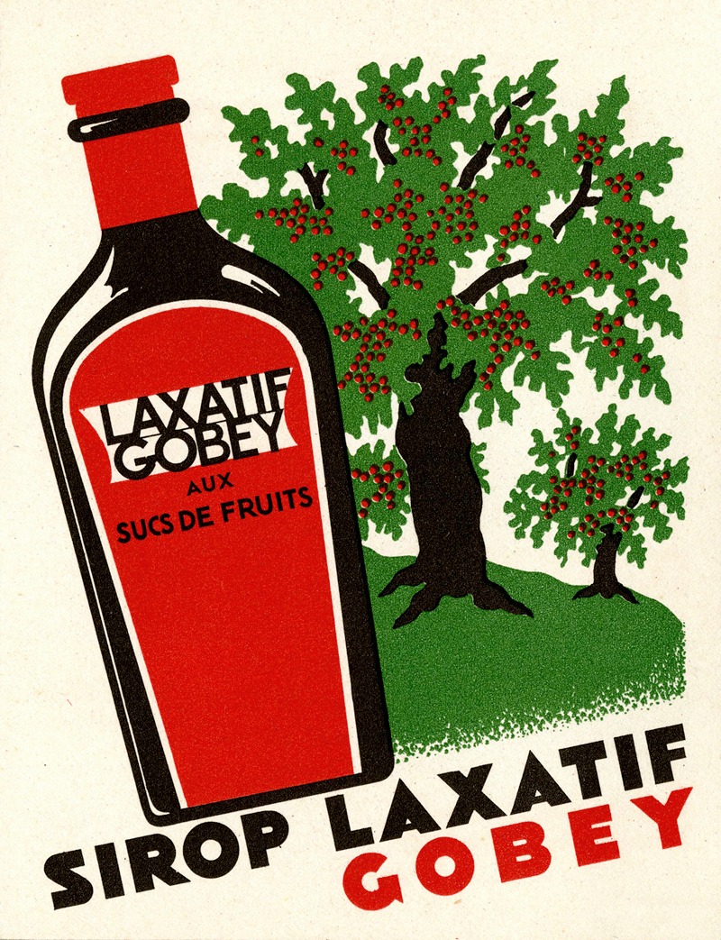 Sirop laxatif Gobey by Аноним, 1910-1950 — digital art print download