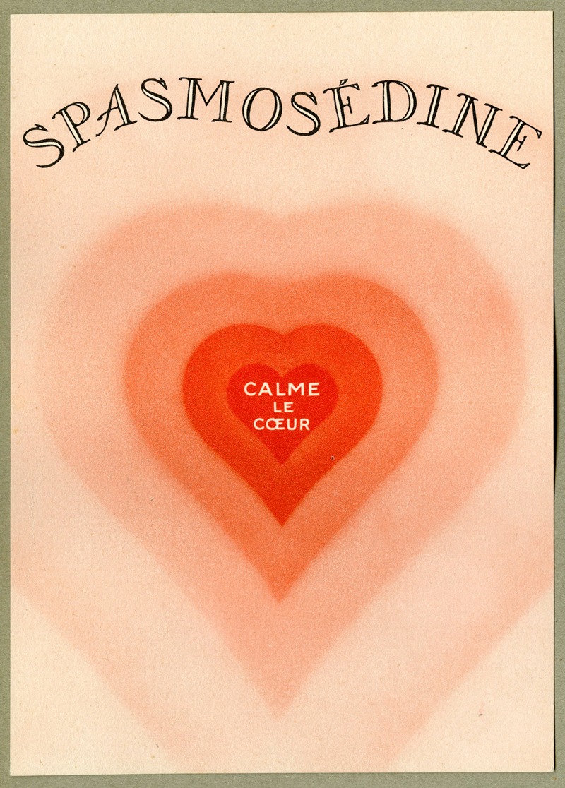 Spasmosédine by Аноним, 1910-1950 — digital art print download