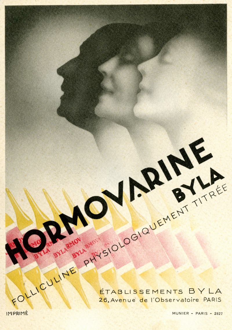 Hormovarine by Etablissements Byla, 1934 — digital art print download