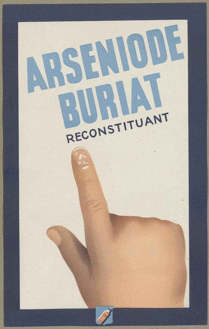 Arseniode Buriat reconstituant by Laboratoire Buriat, 1910-1950 — digital art print download