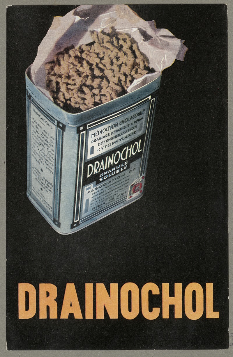 Drainochol by Laboratoire Caducia, 1937 — digital art print download