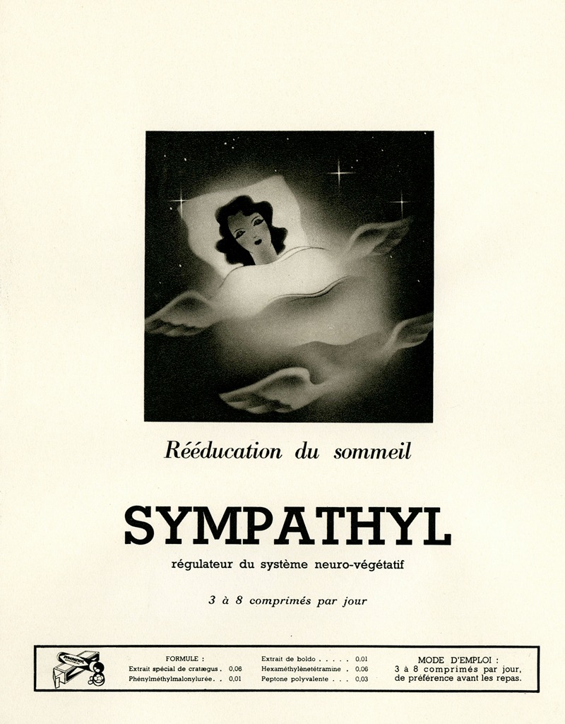 Sympathyl by Laboratoire Chantereau, 1910-1950 — digital art print download