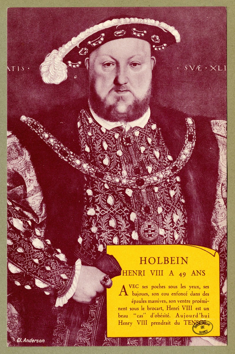 Holbein ; Henri VIII à 49 ans — Laboratoire d'actino-biologie