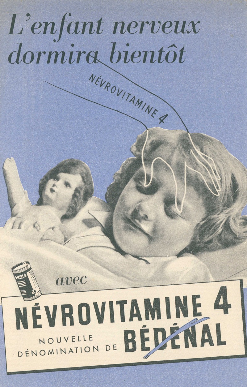 Nevrovitamine 4 by Laboratoire d'actino-biologie, 1910-1950 — digital art print download