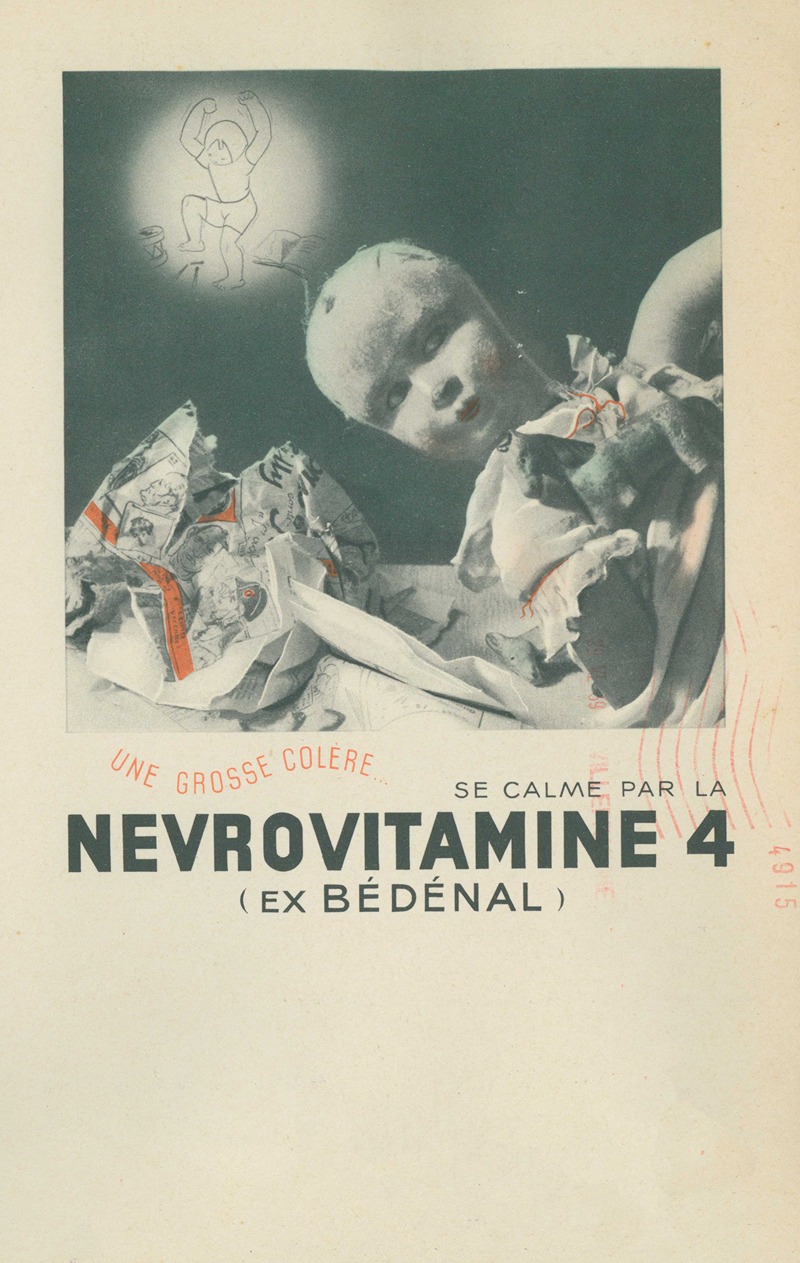 Nevrovitamine 4 by Laboratoire d'actino-biologie, 1910-1950 — digital art print download