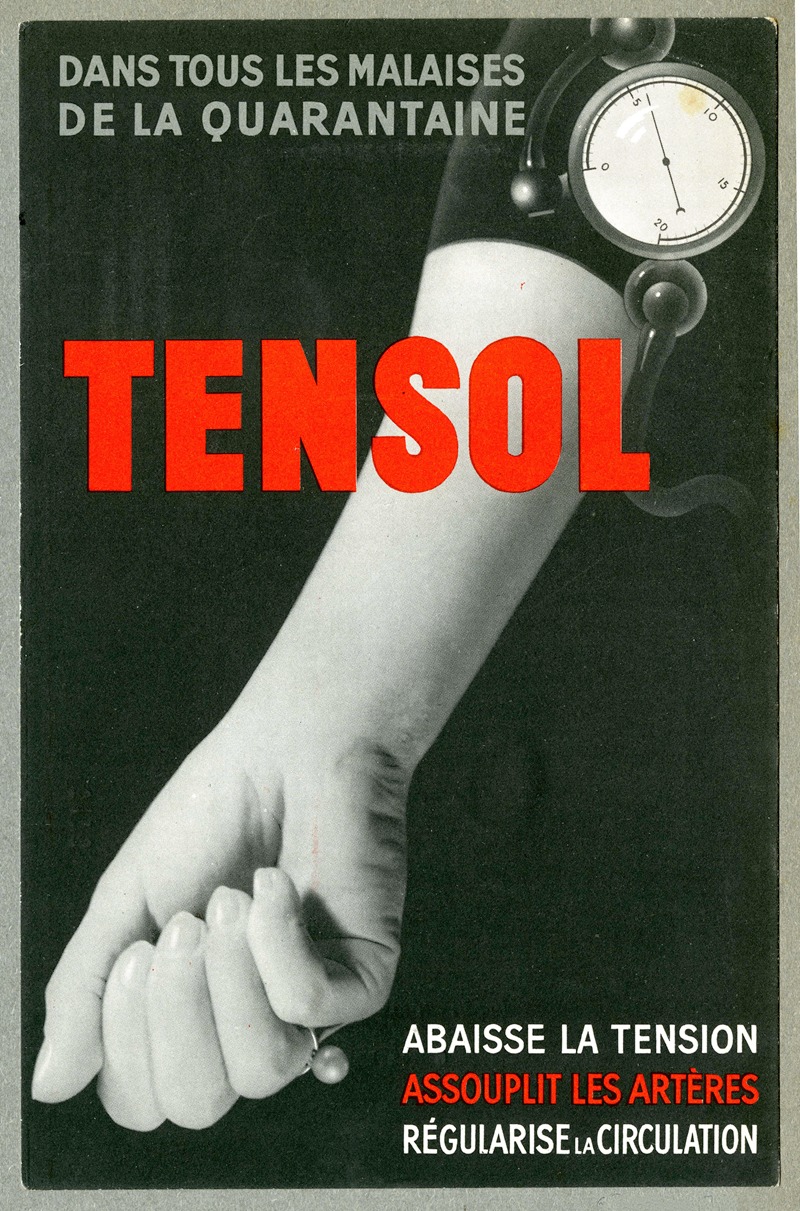 Tensol by Laboratoire d'actino-biologie, 1910-1950 — digital art print download