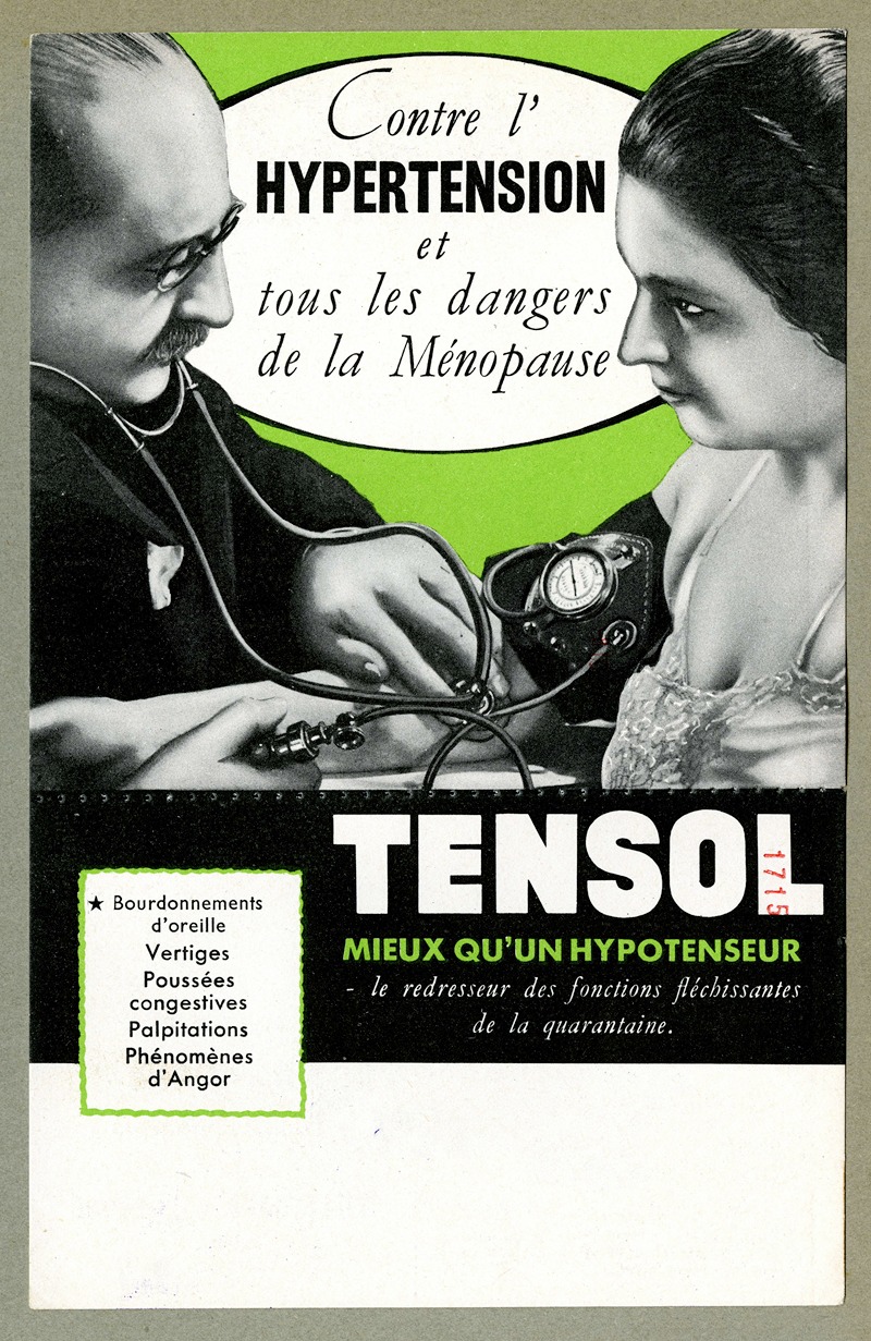 Tensol by Laboratoire d'actino-biologie, 1910-1950 — digital art print download