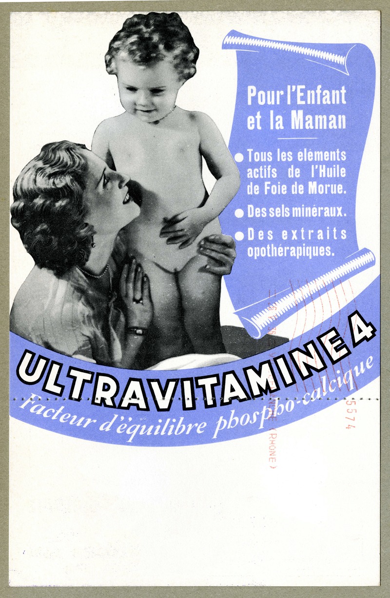 Ultravitamine 4 by Laboratoire d'actino-biologie, 1935 — digital art print download