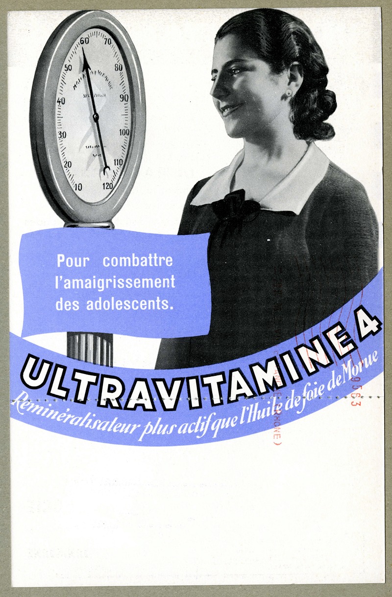 Ultravitamine 4 by Laboratoire d'actino-biologie, 1936 — digital art print download