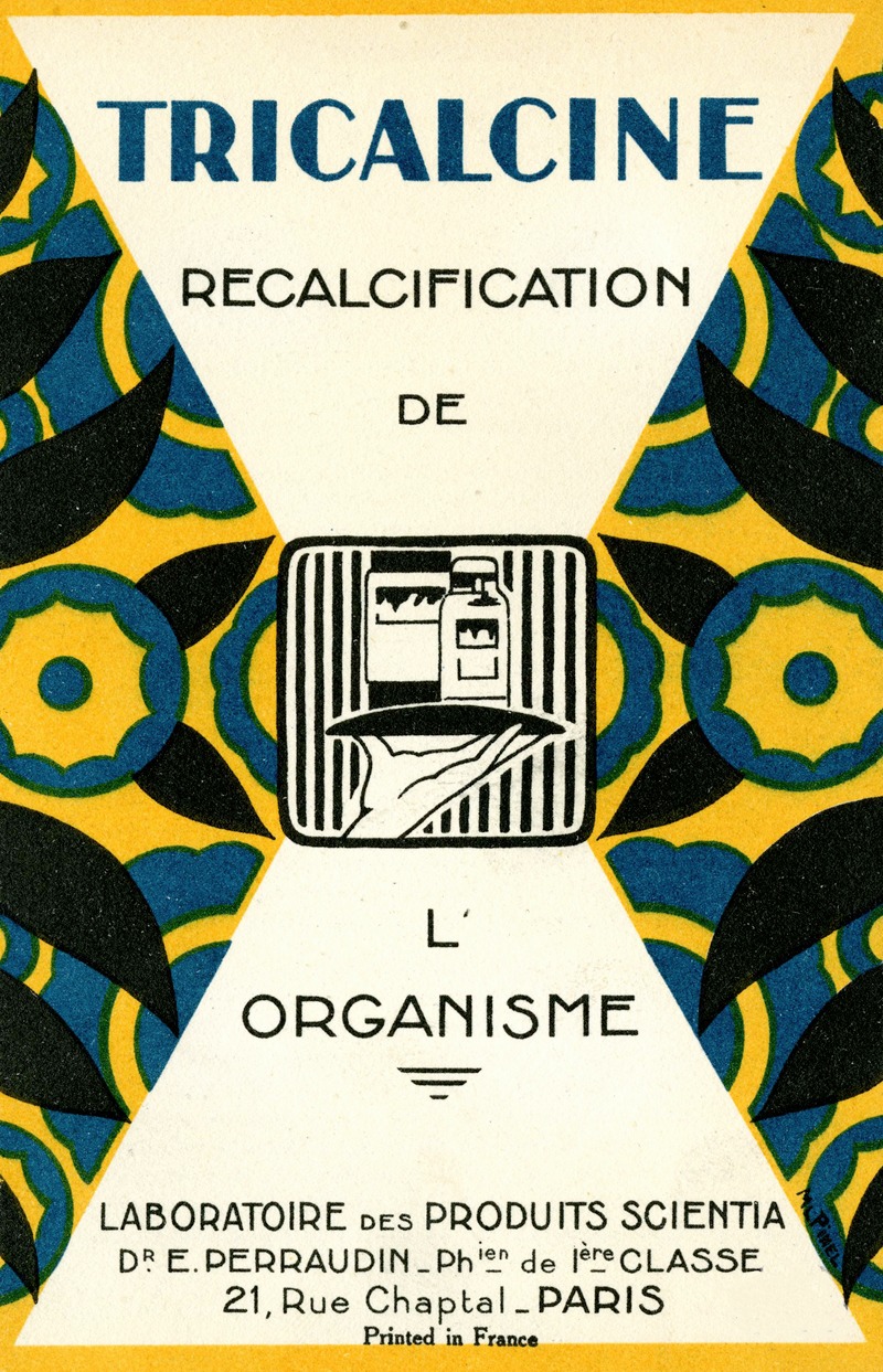Tricalcine by Laboratoire des produits Scientia, 1910-1950 — digital art print download
