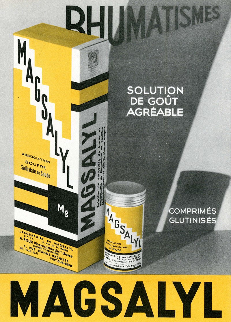 Magsalyl by Laboratoire du Magsalyl, 1910-1950 — digital art print download