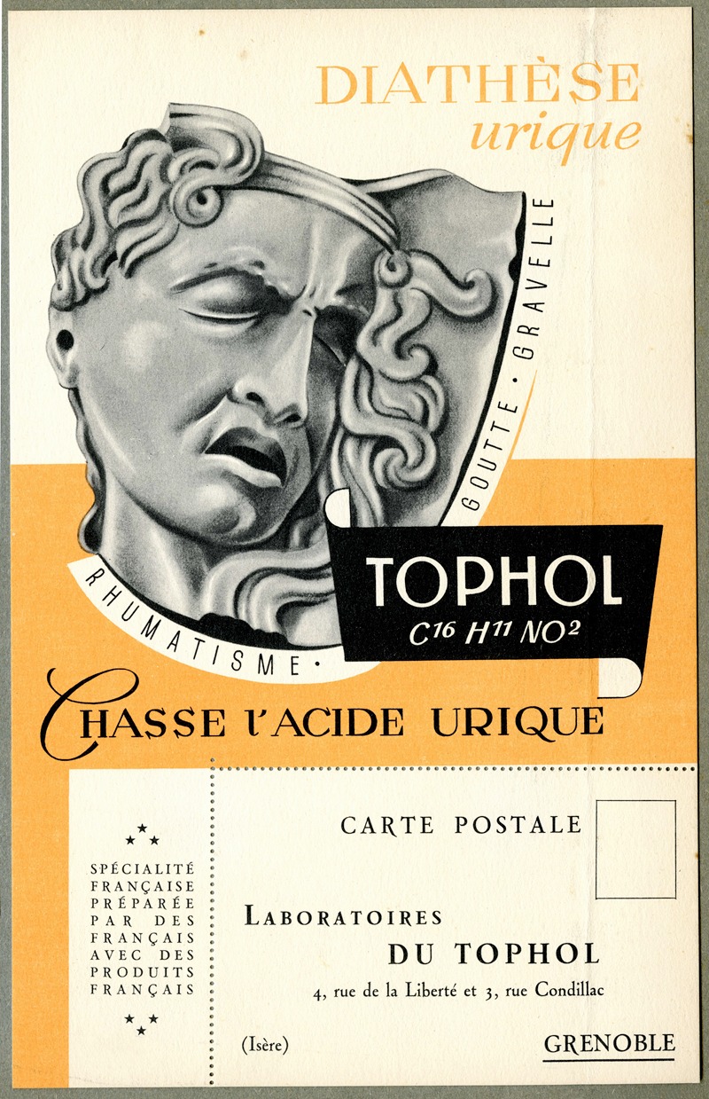 Tophol by Laboratoire du Tophol, 1910-1950 — digital art print download