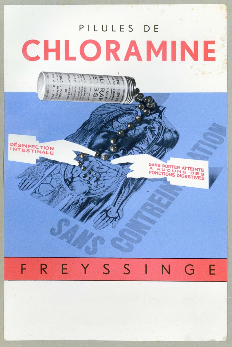 Chloramine by Laboratoire Freyssinge, 1910-1950 — digital art print download