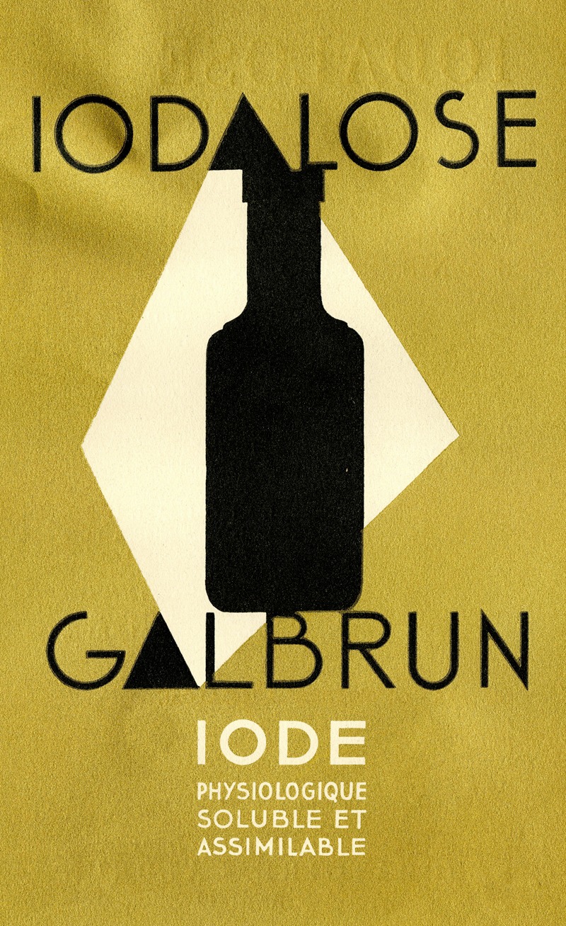 Iodalose Galbrun by Laboratoire Galbrun, 1910-1950 — digital art print download