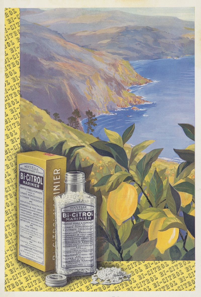 Bi-citrol Marinier by Лаборатуар Мариниер, 1910-1950 — digital art print download